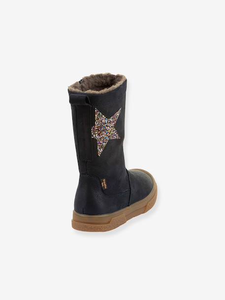 Girls PULSE TEX STAR BOOTS WOOL FRODDO boots black+bordeaux red+deep blue 