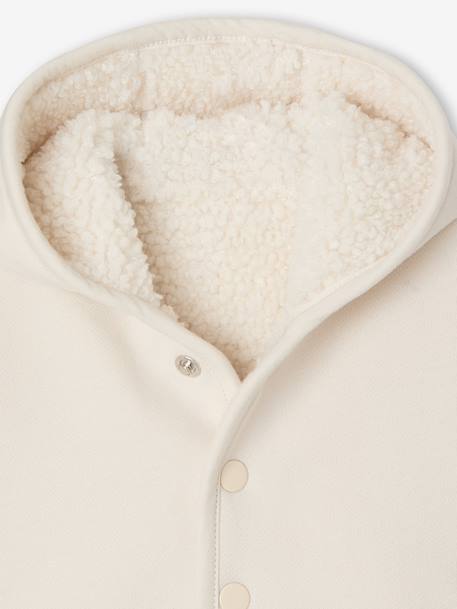 Hooded cardigan for newborns vanilla 