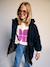 Lined parka for girls black 