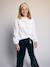 Blouse for girls ecru 