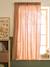 Semi-sheer Rod Pocket Curtain in Cotton Gauze cinnamon+ecru+grey blue+mocha+rose+rosy+sage green+white 