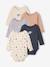 Pack of 5 long-sleeved bodysuits for baby cappuccino 