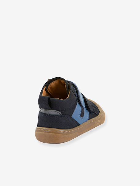 Barefoot trainers MALY Froddo for baby deep blue+old rose 