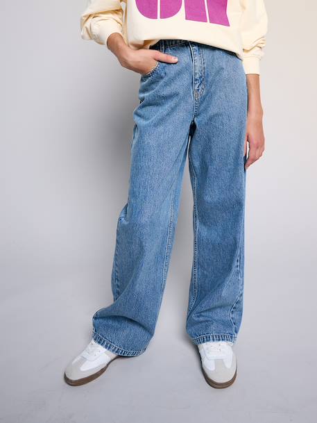 Loose-Fit Jeans for Girls, JONEN deep blue+denim grey+medium blue 