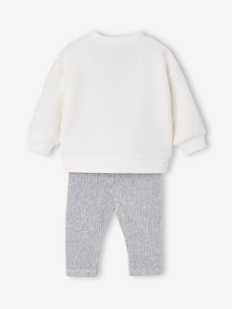 Miffy baby set marl grey 