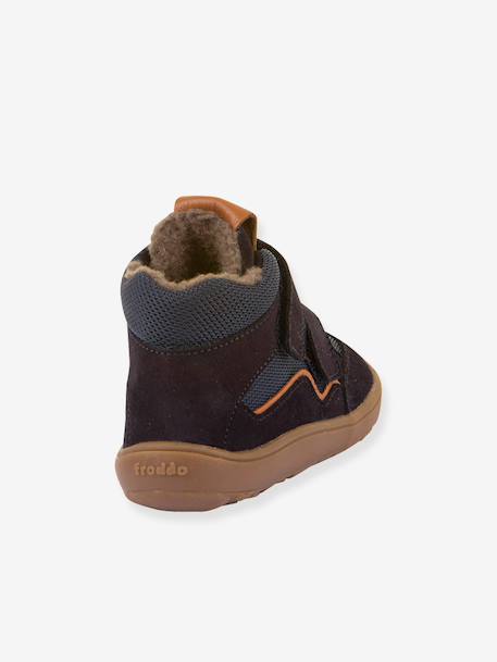 Barefoot TEX WOOL FRODDO children's boots blue+camel+deep blue+slate grey 