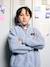 Boys fleece sweatshirt with funnel neck marl grey 