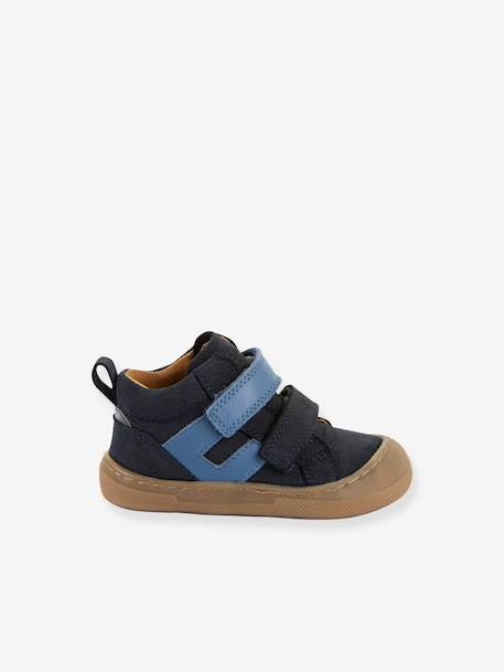 Barefoot trainers MALY Froddo for baby deep blue+old rose 