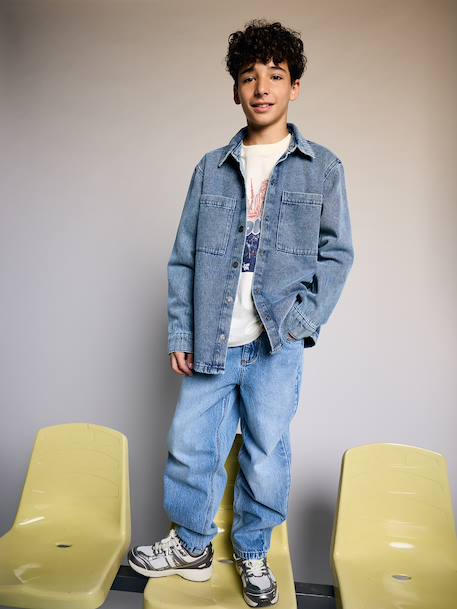 Denim shirt for boys stone 