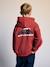 Hooded sweatshirt for boys tomato red 