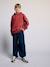 Hooded sweatshirt for boys tomato red 