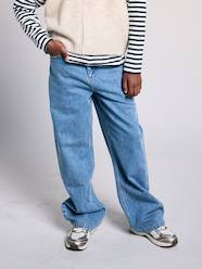 -Girl's wide-leg denim trouser