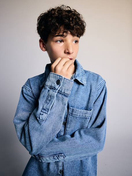 Denim shirt for boys stone 