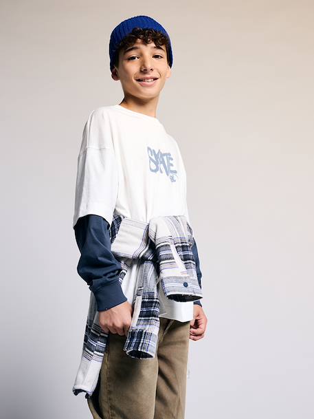 Long-sleeved T-shirt for boys ecru 