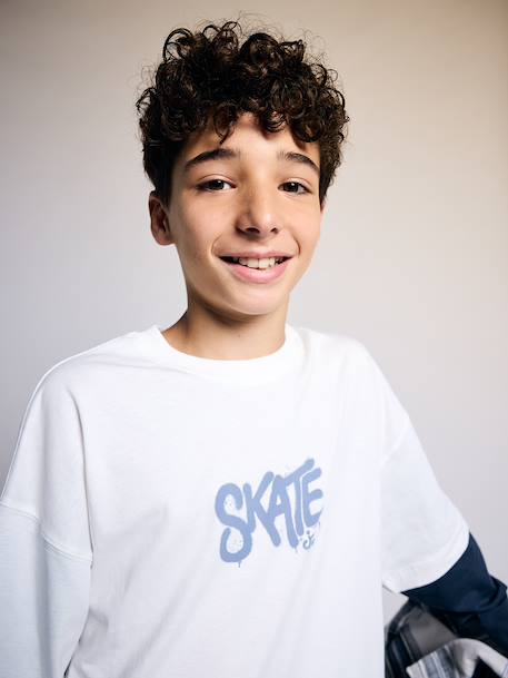 Long-sleeved T-shirt for boys ecru 