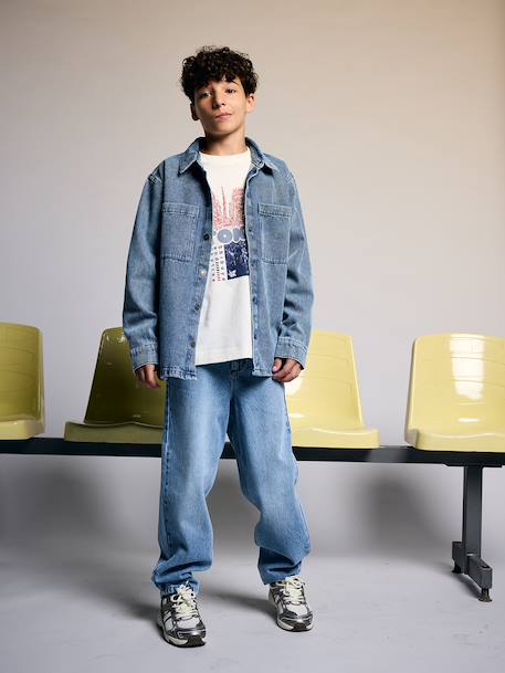 Short-sleeved T-shirt for boys ecru 