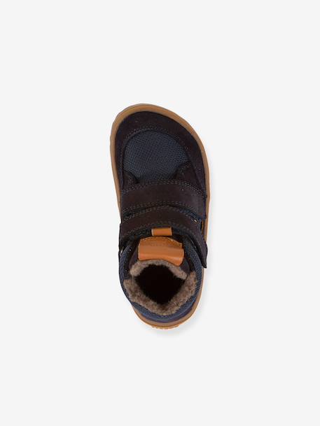 Barefoot TEX WOOL FRODDO children's boots blue+camel+deep blue+slate grey 