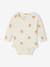 Pack of 5 long-sleeved bodysuits for newborns beige 
