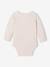 Pack of 5 long-sleeved bodysuits for newborns beige 
