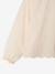 Long-sleeved blouse for girls ecru 