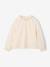 Long-sleeved blouse for girls ecru 