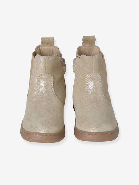 Leather Boots for Girls beige+black+bronze+brown+cocoa+golden yellow+green+navy blue+old rose 