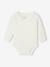 Pack of 5 long-sleeved bodysuits for newborns beige 