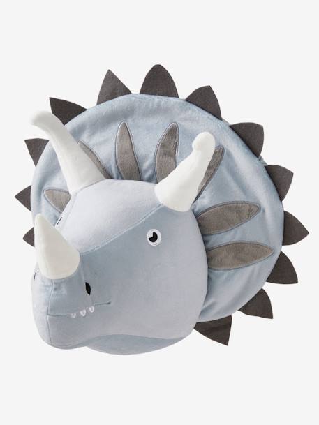 Triceratops Wall Décor Light Grey 