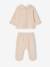 Pack of 2 pyjamas with back opening for baby girls marl beige 