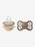 Pack of 2 Supreme soothers BIBS beige 