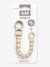 Beaded dummy clip BIBS beige+blush+ecru+petrol blue+sage green 