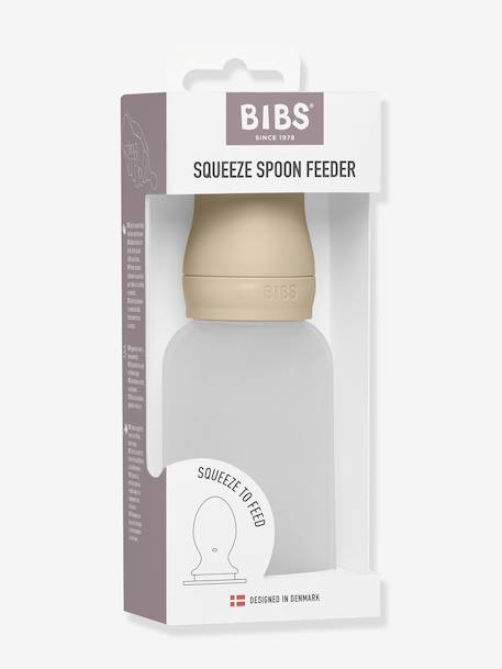 Squeeze spoon feeder BIBS beige 