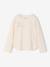 Long-sleeved T-shirt with rhinestone detail for girls ecru 