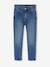 Slim-fit jeans for girls light blue+medium blue 