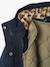 3-in-1 detachable parka for girls blush+navy blue 