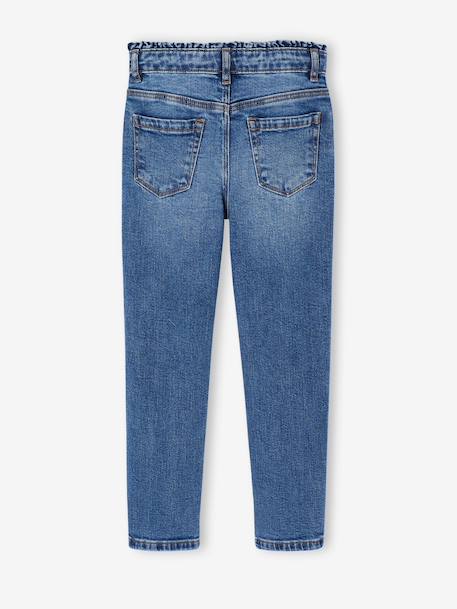 Slim-fit jeans for girls light blue+medium blue 