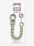 Beaded dummy clip BIBS beige+blush+ecru+petrol blue+sage green 