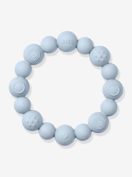 Beaded teething ring BIBS blush+petrol blue+sage green+sky blue 