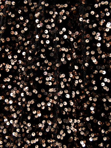 Sequin dress for girls chocolate 
