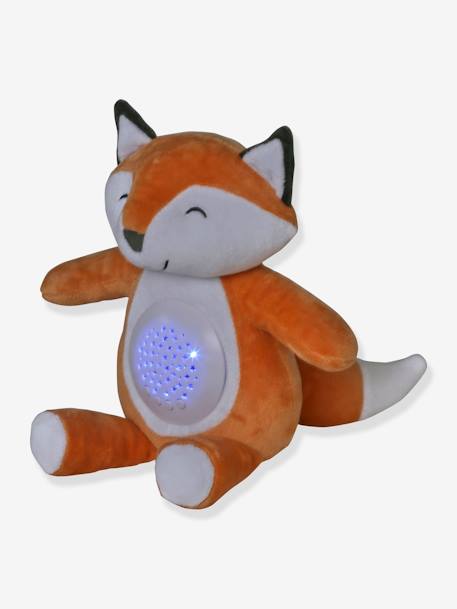 Stars Projecting Fox Night Light denim blue+golden yellow+grey+Grey+Orange 