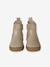 Leather Zipped & Elasticated Chelsea Boots for Babies dark brown+golden yellow+navy blue+old rose 