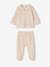 Pack of 2 pyjamas with back opening for baby girls marl beige 