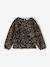 Sequin sweatshirt for girls chocolate 