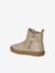 Leather Zipped & Elasticated Chelsea Boots for Babies dark brown+golden yellow+navy blue+old rose 