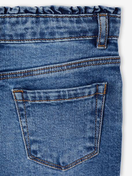 Slim-fit jeans for girls light blue+medium blue 