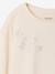 Long-sleeved T-shirt with rhinestone detail for girls ecru 