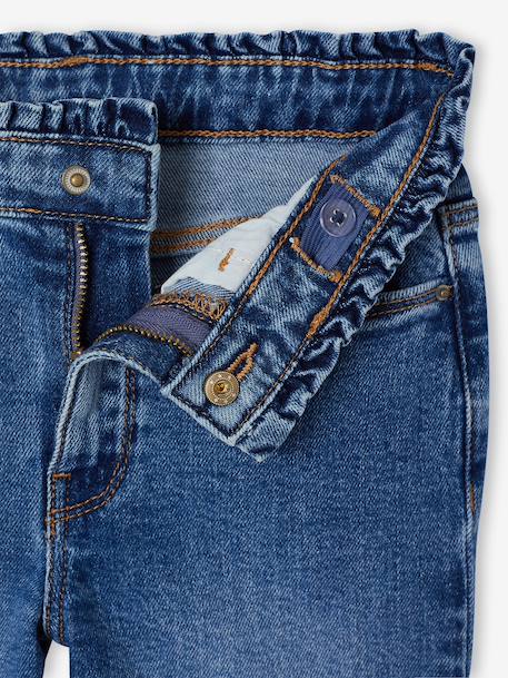 Slim-fit jeans for girls light blue+medium blue 