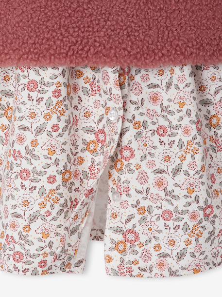 Baby dress + cardigan + band for head accessories for hair set old rose+vanilla 