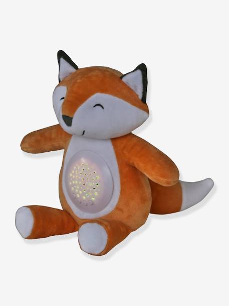 Stars Projecting Fox Night Light denim blue+golden yellow+grey+Grey+Orange 