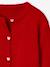 Buttoned cardigan with long sleeves for girls red 